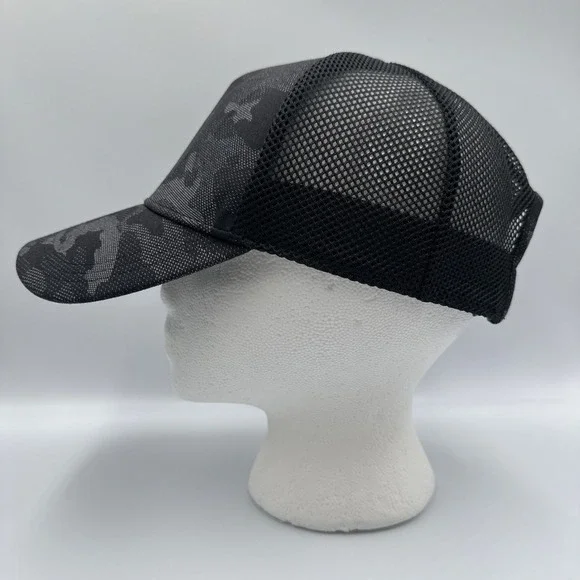 Lululemon Hat Cap SnapBack Men Black Camo Mesh Trucker Adjustable Athletic Gym - Picture 2 of 9